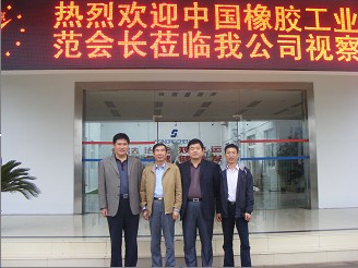 中橡協(xié)會(huì)長(zhǎng)范仁德蒞臨安徽圣奧考察 