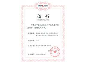 圣奧化學(xué)榮獲中國化工集團科學(xué)進步二等獎 